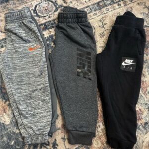 Nike Toddler Sweatpants/joggers - Heather Gray, Charcoal, and Black